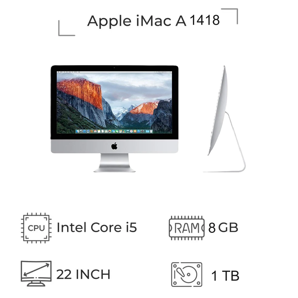 آل این وان آی مک استوک اپل 2012 iMac A1418 پردازنده i5 نسل 3